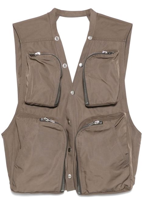 gilet cargo uomo polvere RICK OWENS | RU01E5767 FT34